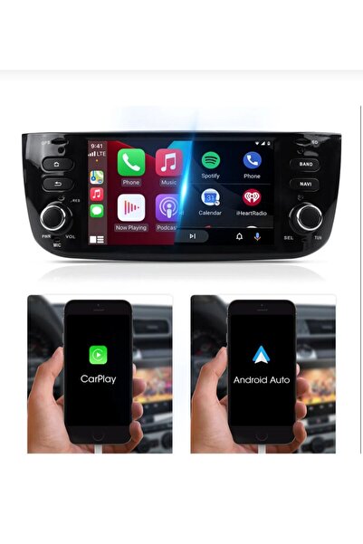 DVNOX FİAT LİNEA-PUNTO YENİ GÖĞÜS Android multimedya teyp 4 GB RAM 64GB hafıza carplay kamera hediyeli