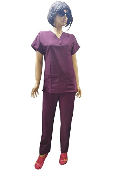 AFİ TEKSTİL D.Greys Batwing Doctor Nurse Uniform Suit Imported Tericoton Fabr...