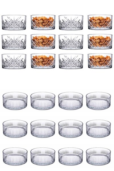 Paşabahçe طقم وعاء للوجبات الخفيفة من إليسيا 12 قطعة 235 سم مكعب و12 قطعة وعا...