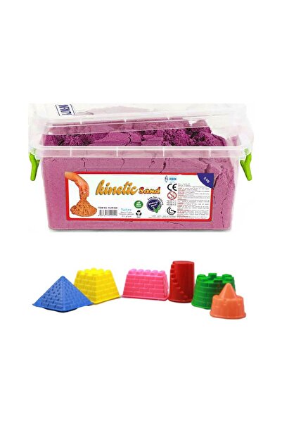 Hobialem 3 kg Pink Kinetic Sand - 6 Piece Castle Set