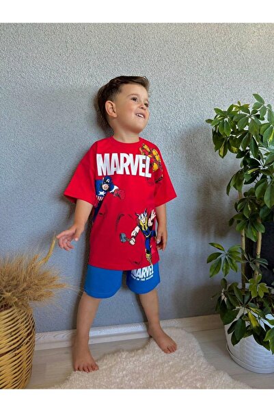 JELİBOOM Marvel Avengers - Kids Shorts Set, 100% Organic Cotton