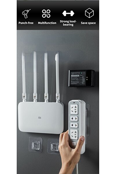 Granvex Geçmeli Klips Eşya Sabitleme Askısı Askı Aparati Sabitleme Askisi10 Set