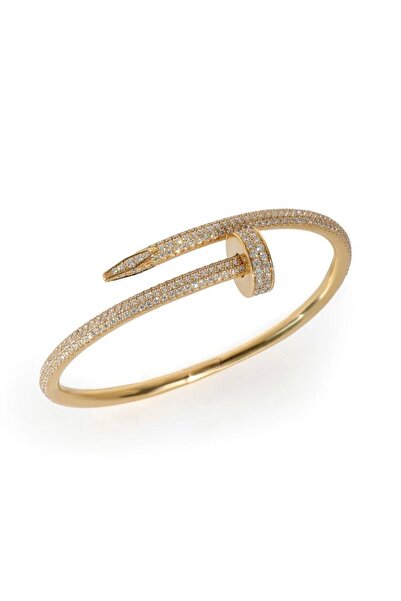 neslyaccessories Σειρά χρυσού 14 καρατίων - Πολυτελές βραχιόλι από πέτρα ζιργκόν