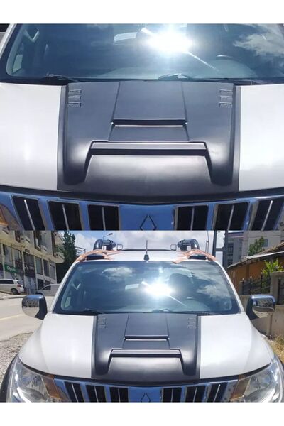 TEK OFFROAD GARAGE L200 Scoop Kaput Kaplama Abs Plastik 2015-2019 Modeller Ar...