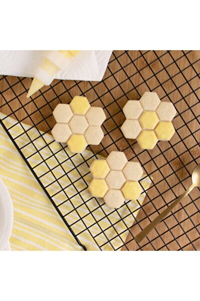 Rapithwin قالب كوكي على شكل قرص العسل