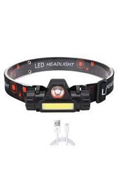 Gold Orion Kafa Feneri Şarjlı Mıknatıslı Lityum 1200 Lümen Cob Led Kafa Lambası Kamp Çalışma Lambası