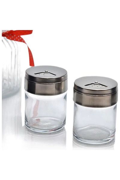 Paşabahçe 4 Pieces 43880 Model Salt Shaker with Metal Lid - 1010330