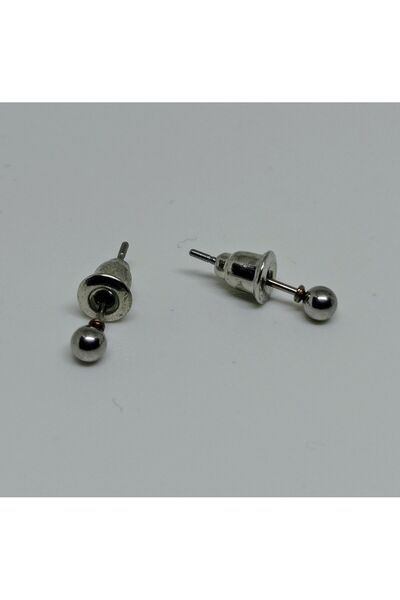 mama india alaçatı Women Men 316L Surgical Steel Ball Model Diameter 2 mm 2 Pieces Nails Earrings No:20