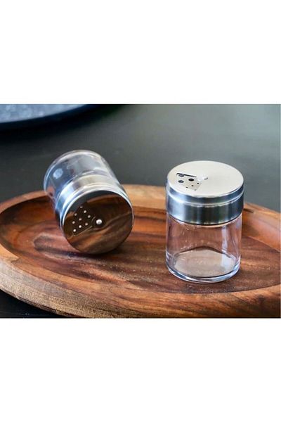 Paşabahçe 4 Pieces 43880 Model Salt Shaker with Metal Lid - 1010330