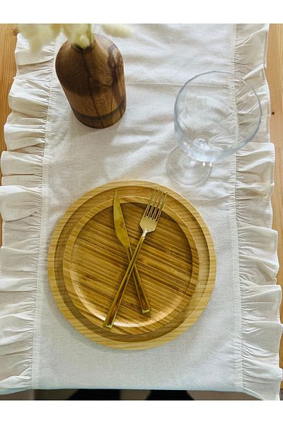 eyma home Ακατέργαστο λινό Runner (45×130cm)