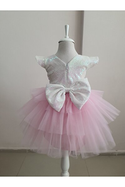 Kidstore Kız Çocuk Eteği Pembe Katkat Hayal Tül Elbise