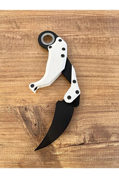 keyrambitcidayi Gravity Karambit Rulmanlı  Plastik  Siyah Beyaz