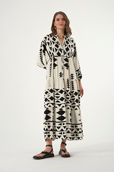 ABBRA Women's Katleya Model 100% Cotton Summer Dress