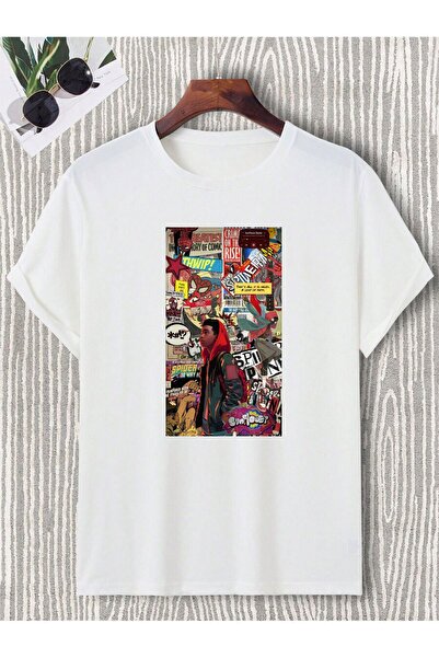 donamod Cadou de desene animate Marvel - Tricou unisex oversize pentru Spiderman