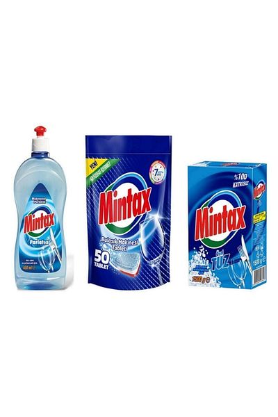 Mintax 450 ml Dishwasher Polisher and 50 Tablet Detergent Set