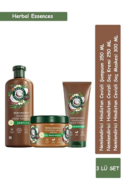 Herbal Essences Nemlendirici Hindistan Cevizi Kokulu Saç Bakım Set