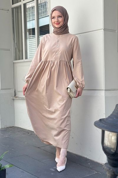 Gizce Hola Beige Dress