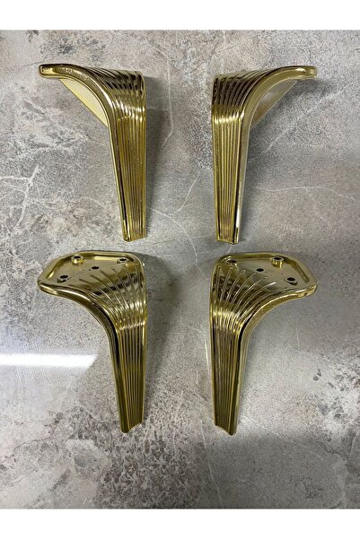 OnurEvimde Lüks Mobilya Kanepe Sehpa Tv Ünitesi Koltuk Ayağı 16 Cm Gold Altın...