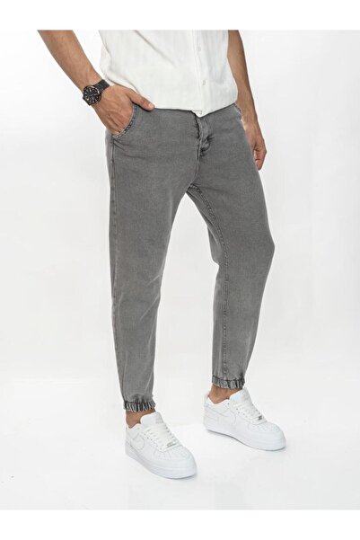 Pontul Men's Elastic Leg Boyfriend Jogger Jeans Denim Trousers