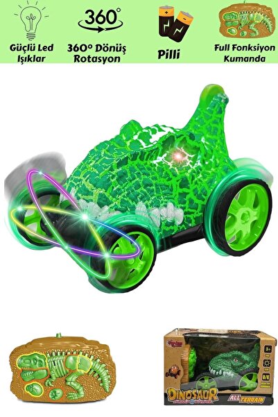 MuditaToys UZAKTAN KUMANDALI ARABA TAKLA ATAN 360 DERECE AKROBAT DİNAZOR ARABA