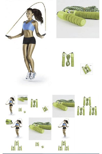 renkli çiçekler Sports Rope with Counter Jumping - Rope Exercise Rope