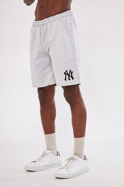 Boi Unisex Black Gray Combed Cotton Shorts with High Waist and Knitted Pockets - Women's Printed NY Shorts
