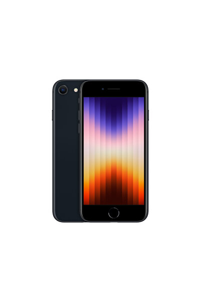 Apple iPhone SE (3. nesil) Gece yarısı 128GB - Yenilenmiş - Yenilio Outlet