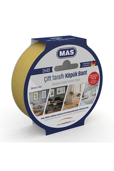 Mas 25 Mm X 5 Meters Double Sided Foam Tape