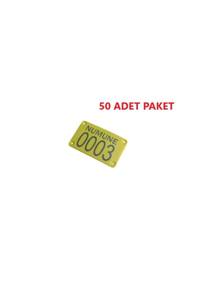 TarımGaraj Arı Kovanı ve Ağaç Numara Plastik Etiket 10x5 cm 50 Adet