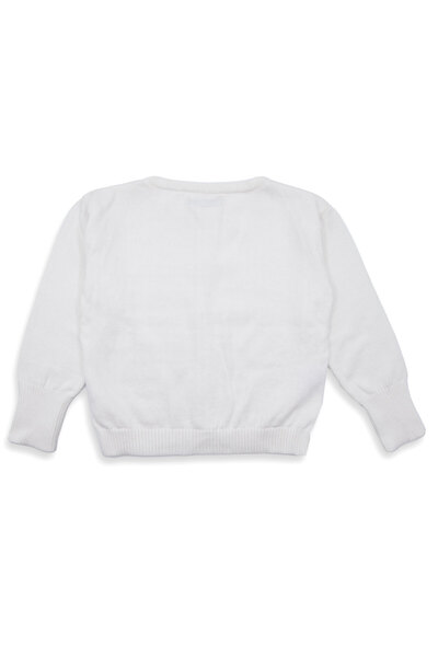 Ozmoz White Knitwear Knitted - Long Sleeve Small Men's Cardigan