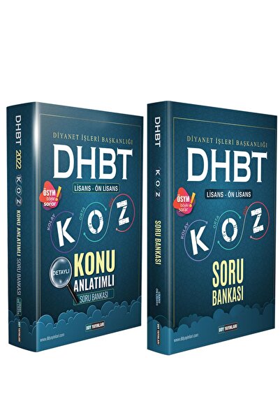 Ddy Yayınları Dhbt Yeni Koz 3'lü Set Lisans Önlisans