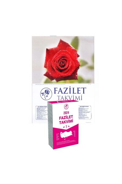 Fazilet Neşriyat 2024 Fazilet Duvar Takvimi Yurtiçi Blok Yapraklı Takvim