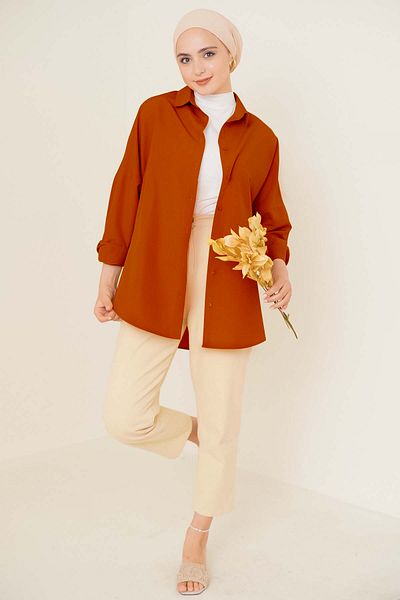 Bigdart 103901 Πουκάμισο Hijab Oversize - Πλακάκι