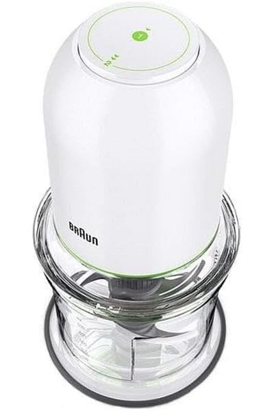 Braun MultiPractic 3 Chopper 500W, Advanced Quadblade, 2 Speed, One Push Control, Safety Lock CH3011