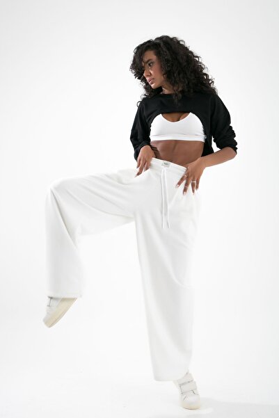 muub's Παντελόνι Palazzo με πλισέ μακρύ αθλητικό παντελόνι Boll Extra Wide Leg