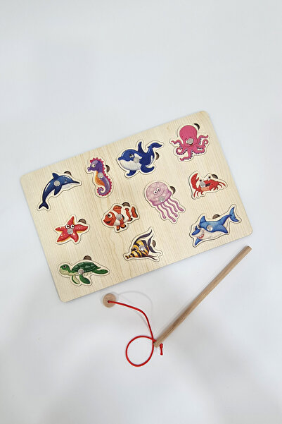 metafortoys Ahşap Balık Tutma Oyunu