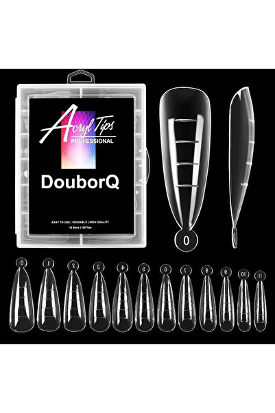 Nail Master 12 Farklı Boy 120 Adet Stiletto Poly Jel Kalıp Tips Polijel 120'Lİ