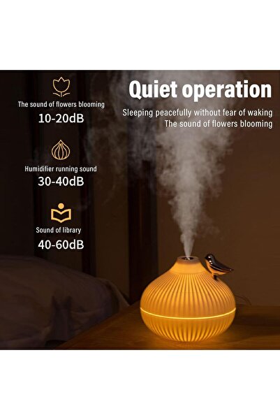 BigSale Kuş Hava Nemlendirici Ultrasonik Difüzör Gece Lambası