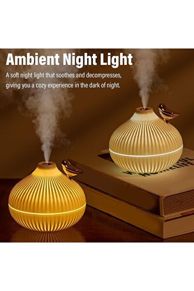 BigSale Kuş Hava Nemlendirici Ultrasonik Difüzör Gece Lambası