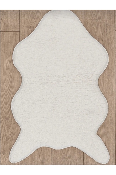 AKSU HALI PELUŞ POST HALI HAYVAN POSTU GÖRÜNÜMLÜ YIKABİLİR