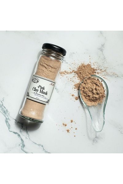 Rosece Pink Clay Mask for Sensitive Skin - 100% Natural Anti-Blackhead Acne 75 gr