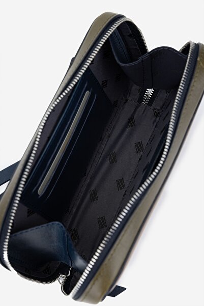 Valmenti Origame Чоловіча - Справжня шкіра Лаци/Зелений/Таба Ручна сумка