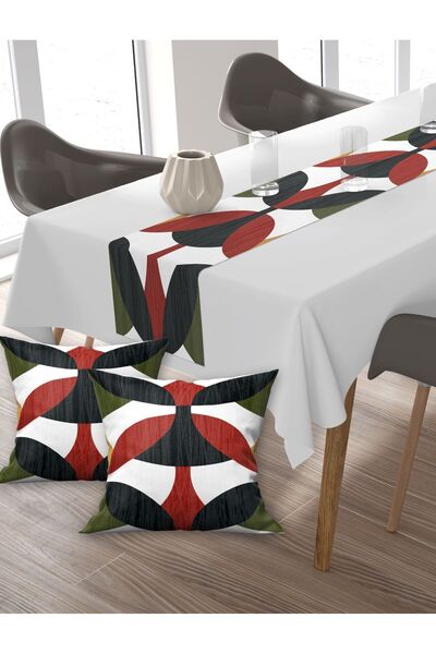 Ardizayn Modern (TILE-KHAKI), Pam Pamuk tkanina, balkon, bašta, kuhinja Run S...