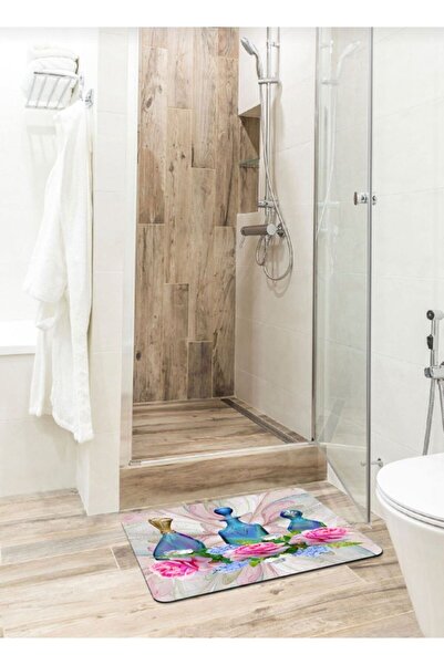 Ardizayn سجادة حمام بنمط عطر 40 سم × 60 سم غير قابلة للانزلاق وغير قابلة للان...