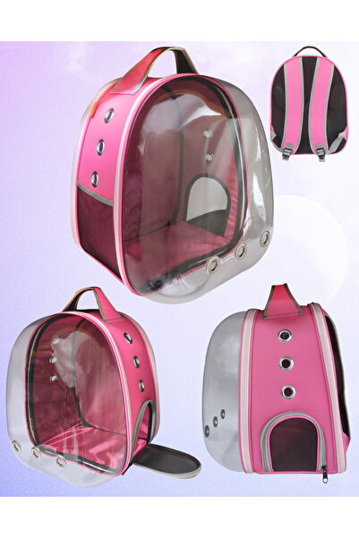 LAVİSTA Lavista Sırt Taşıma Çantası Şeffaf Astronot Pembe