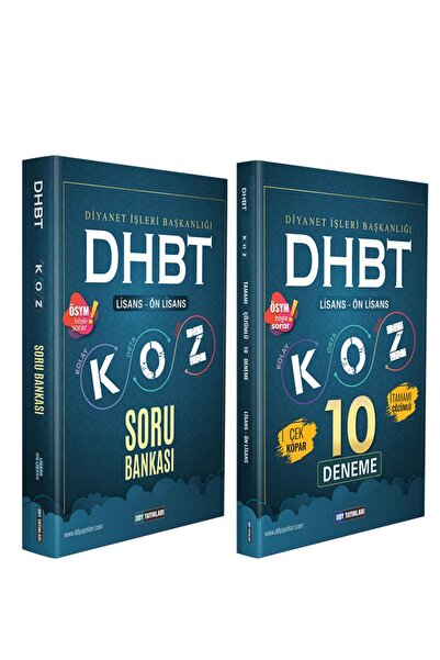 Ddy Yayınları Dhbt Koz Soru Bankası - Koz Deneme 2li Set