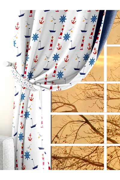 Ardizayn Sailor - țesătură din catifea, perdea de fundal pentru copii cu aripi duble imprimate digital