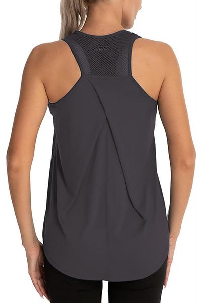 GHASSY CO. Ghassy Co. Women's Cross - Back Mesh Detailed Training Yoga Sports Undershirt 1783
