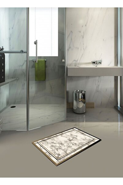 Ardizayn سجادة حمام منسوجة من القطن العضوي من الرخام، مقاس 40 سم × 60 سم، غير...