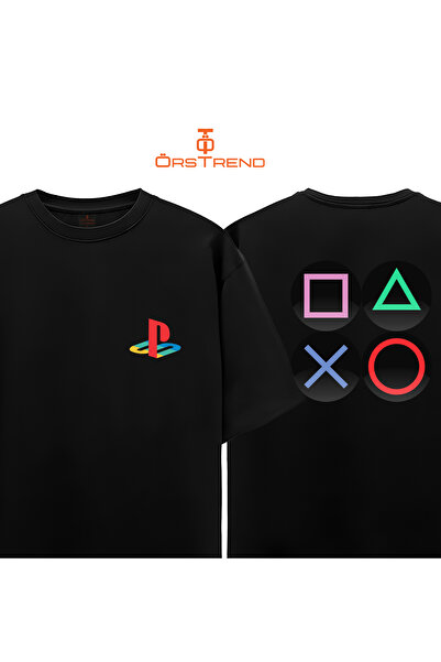 ÖRSTREND Playstation Baskılı Oversize Tişört